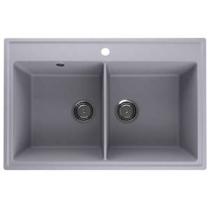 Кухонная мойка из кварцевого композита Ulgran Quartz Ruma 780 Бетон Кухонная мойка из кварцевого композита Ulgran Quartz Ruma 780 Бетон
