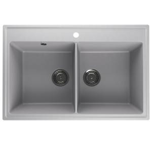 Кухонная мойка из кварцевого композита Ulgran Quartz Ruma 780 Платина Кухонная мойка из кварцевого композита Ulgran Quartz Ruma 780 Платина