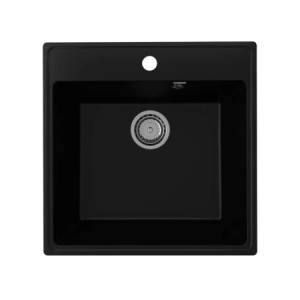 Кухонная мойка из кварцевого композита Ulgran Quartz Forte 505 Уголь Кухонная мойка из кварцевого композита Ulgran Quartz Forte 505 Уголь