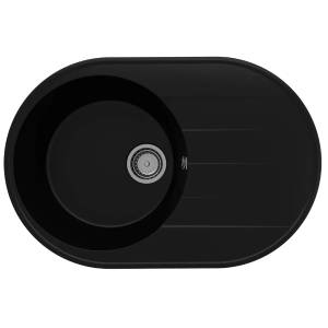 Кухонная мойка из кварцевого композита Ulgran Quartz Nora 750 Уголь Кухонная мойка из кварцевого композита Ulgran Quartz Nora 750 Уголь