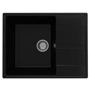 Кухонная мойка из кварцевого композита Ulgran Quartz Prima 650 Уголь Кухонная мойка из кварцевого композита Ulgran Quartz Prima 650 Уголь