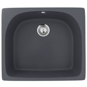 Мойка для кухни из искусственного мрамора Ulgran U-408 Антрацит Мойка для кухни из искусственного мрамора Ulgran U-408 Антрацит