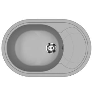 Мойка для кухни из искусственного мрамора Ulgran U-610 Графитовый Мойка для кухни из искусственного мрамора Ulgran U-610 Графитовый
