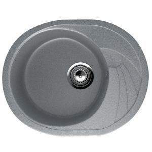 Мойка для кухни из искусственного мрамора Ulgran U-403 Тёмно-серый Мойка для кухни из искусственного мрамора Ulgran U-403 Тёмно-серый