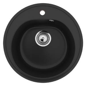 Мойка для кухни из искусственного мрамора Ulgran U-101 Ультра-чёрный Мойка для кухни из искусственного мрамора Ulgran U-101 Ультра-чёрный