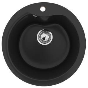 Мойка для кухни из искусственного мрамора Ulgran U-102 Ультра-чёрный Мойка для кухни из искусственного мрамора Ulgran U-102 Ультра-чёрный