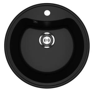 Мойка для кухни из искусственного мрамора Ulgran U-601 Ультра-чёрный Мойка для кухни из искусственного мрамора Ulgran U-601 Ультра-чёрный