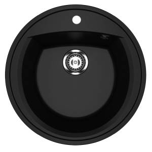 Мойка для кухни из искусственного мрамора Ulgran U-603 Ультра-чёрный Мойка для кухни из искусственного мрамора Ulgran U-603 Ультра-чёрный