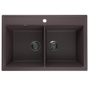 Кухонная мойка из кварцевого композита Ulgran Quartz Ruma 780 Трюфель Кухонная мойка из кварцевого композита Ulgran Quartz Ruma 780 Трюфель