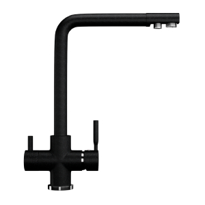 Кухонный смеситель Ulgran Quartz UQ-016 Черный Кухонный смеситель Ulgran Quartz UQ-016 Черный